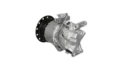 Compresor aer conditionat Toyota Auris, 2007-2012, Urban Cruiser, 2009-, motor 1.33, 74kw, benzina; 1.4 D-4D, 66kw, diesel, rola curea 100 mm, 6 caneluri, de tip Denso: 5SER09C