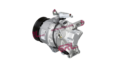 Compresor aer conditionat Toyota Auris, 2007-2012, Urban Cruiser, 2009-, motor 1.33, 74kw, benzina; 1.4 D-4D, 66kw, diesel, rola curea 100 mm, 6 caneluri, de tip Denso: 5SER09C
