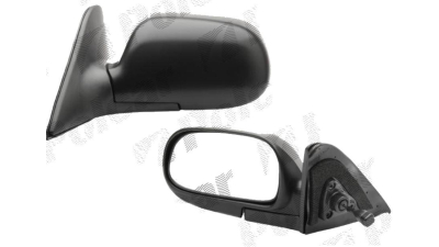 Oglinda exterioara Toyota Corolla (E10) Hatchback/Combi 06.1991-08.2008 Partea Stanga Crom Convex, manuala Fara Incalzire, carcasa neagra cu primer, (nu este compatibila la Liftback)
