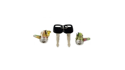 Set yale inchidere Toyota Corolla (E10), 1993-1997 Model AE100, cu chei, cu 2 butuci blocare usa, fata, stanga/dreapta, tip USA, 69051/2-12340,