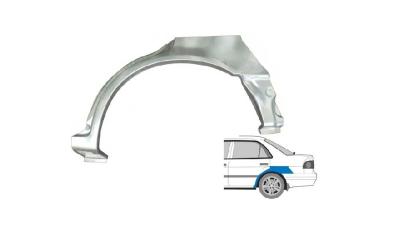 Segment exterior reparatie aripa spate Toyota Corolla (E11), 04.1997-12.2001 Combi, spate, Stanga, ( pentru Sedan/Liftback cu modficari )