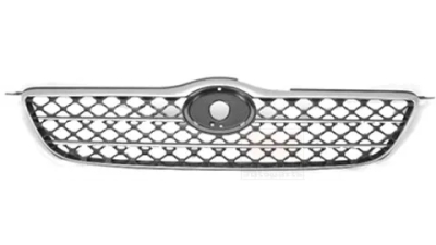 Grila radiator Toyota Corolla Sedan/Combi, 01.2002-12.2003, crom/gri, 531111A450, 811405-2
