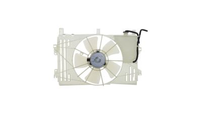 GMV radiator electroventilator Toyota Corolla (E12), 01.2002-2007 1,8 92kw Cu Ac ; 1,8 96/100kw Cu/Fara Ac , Cv Automata ; Versiune Usa Benzina,  200W/360mm, plastic, Aftermarket