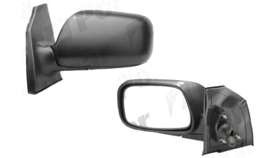 Oglinda exterioara Toyota Corolla (E12) 01.2002-12.2003 Partea Stanga Crom Convex manuala Fara Incalzire, carcasa neagra cu primer