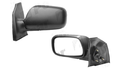 Oglinda exterioara Toyota Corolla (E12) 01.2002-12.2003 Partea Dreapta Crom Convex manuala Fara Incalzire, carcasa neagra cu primer