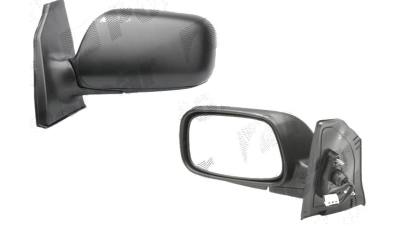 Oglinda exterioara Toyota Corolla (E12) 01.2002-12.2003 Partea Dreapta Crom Convex Electrica Fara Incalzire, carcasa neagra cu primer, 3 pini, conector Dreptunghiular