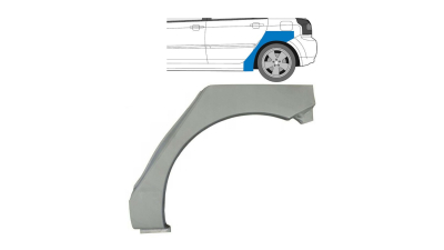 Segment exterior reparatie aripa spate Toyota Corolla (E12), 01.2002-03.2007, spate, Stanga, Hatchback 5 usi