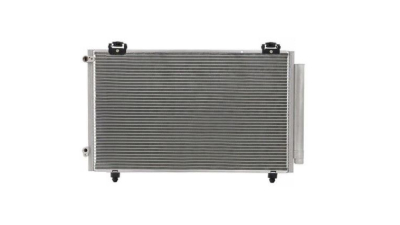 Condensator climatizare Toyota Corolla, 01.2002-05.2004, motor 1.6, 81 kw benzina, cutie manuala/automata, full aluminiu brazat, 650 (620)x389 (375)x16 mm, cu uscator si filtru integrat