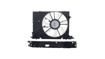 GMV radiator electroventilator Toyota Auris (E15), 2007-2012, Corolla (E14/E15), 2007-2013 Motor 1, 4 D-4d 66kw Diesel, dimensiune 375mm, 2 pini, plastic, Aftermarket