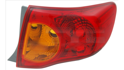 Stop spate lampa Toyota Corolla (E14/E15), 03.07-06.10, spate,omologare ECE, fara suport bec, exterior, 81551-02300; 81551-02410; 81551-12A10, Dreapta