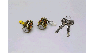 Set yale inchidere Toyota Carina 2 (T17), 1987-1991, cu chei, cu 2 butuci blocare usa, fata, stanga/dreapta, 69051/2-20210,