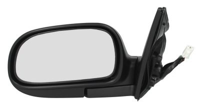 Oglinda exterioara Toyota Carina E (T19) 04.1992-09.1997 Partea Stanga Crom Convex Electrica Fara Incalzire, carcasa neagra