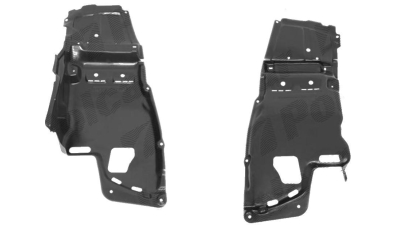 Scut motor Toyota Avensis (T25), 04.2003-10.2008 partea laterala Stanga Fata, 5140905040, 81253452Q polietilena, Motorizare 2.0, 2.2 Diesel