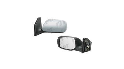Oglinda exterioara Toyota Avensis (T25) 04.2003-06.2006 Partea Stanga Crom Asferica Electrica Cu Incalzire, conector dreptunghiular, carcasa grunduita