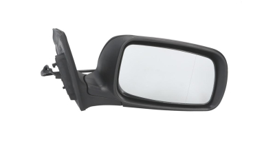 Oglinda exterioara Toyota Avensis (T25) 04.2003-06.2006 Partea Dreapta Crom Convex Electrica Cu Incalzire, 7 pini, conector rotund, carcasa grunduita, cu pliere
