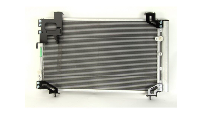 Condensator climatizare Toyota Avensis (T25), 2003-2008, motor 2.0 D-4D, 85 kw diesel, full aluminiu brazat, 635(595)x385(365)x16 mm, cu uscator si filtru integrat