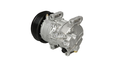Compresor aer conditionat Toyota Avensis (T25), 2003-2008, motorizare 2.0, 108kw/2.4, 120kw, benzina; 2.0 D-4D, 93kw/2.2 D-4D, 110kw/130kw, diesel, rola curea 130 mm, 7 caneluri, de tip Denso: 5SE12C