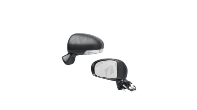 Oglinda exterioara Toyota Avensis (T27) 10.2008-07.2015 Partea Dreapta Crom Convex Electrica Cu Incalzire 87908-05400A0, carcasa neagra, grunduita, cu semnalizare, 9 pini, cu pliere