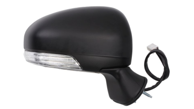 Oglinda usa exterioara Toyota Avensis (T27), 10.2008-07.2015, partea Dreapta, reglare electrica; carcasa neagra partial grunduita; incalzit; sticla convexa; geam cromat; 7 pini; cu Lucas, View Max