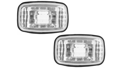 Lampa semnalizare aripa Toyota Camry, 1992-2001, Celica (T18), 1989-1993 , Previa (Tcr), 05.1990-08.2000, partea Stanga=Dreapta, Fata, transparent, argintiu; fara soclu bec ; Omologare: ECE; 2 buc, DEPO