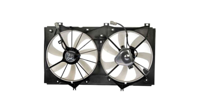 GMV radiator electroventilator Lexus Es (Xv40) Model Es 240/350, 2006-2012, Benzina, M/A, cu AC, 90/80W; 355/355mm, 2+2 pini, plastic, Aftermarket