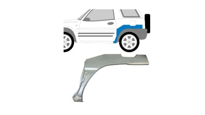 Segment exterior reparatie aripa spate Toyota Rav4 (Xa10), 06.1994-06.2000, spate, Stanga, 3 usi
