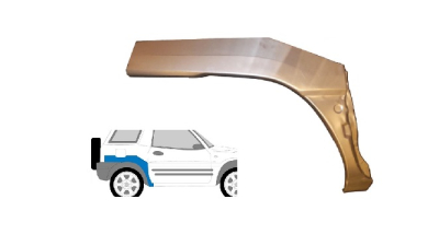 Segment exterior reparatie aripa spate Toyota Rav4 (Xa10), 06.1994-06.2000, spate, Dreapta, 3 usi