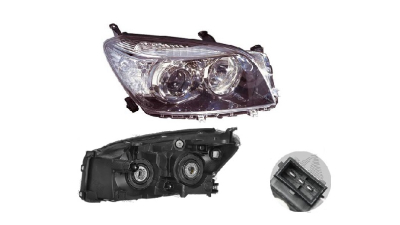 Far Toyota Rav4 (Xa30), 01.2006-02.2009, fata, Dreapta, H11+HB3+W5W; electric; negru; fara motoras, DEPO