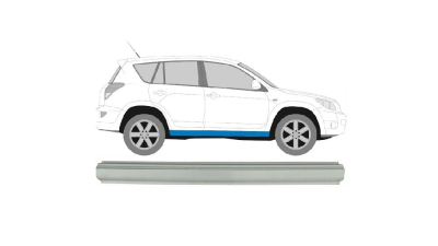 Piesa de reparatie prag Toyota Rav4 (Xa30), 01.2006-01.2013, partea Stanga=Dreapta, inferior; Lungime 1750 mm, Aftermarket