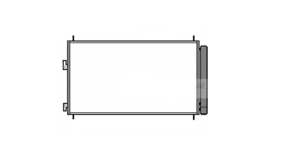 Condensator climatizare Toyota RAV-4 (XA30), 12.2008-2013, motor 2.2 D-4D, 110 kw diesel, cutie manuala, full aluminiu brazat, 706 (676)x427 (417)x16 mm, cu uscator si filtru integrat