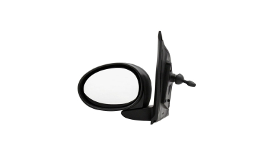Oglinda exterioara Citroen C1 (Pm/Pn), 09.2005-08.2014, Peugeot 107 (P), 09.2005-08.2014, Toyota Aygo (Ab1), 09.2005-12.2014, Stanga, Crom, manuala, prin cablu, Fara incalzire, carcasa neagra