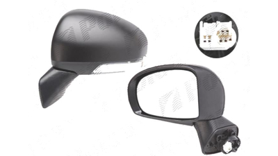 Oglinda exterioara Toyota Verso-S, 11.2010-2013, Stanga, reglare electrica; grunduit; incalzita; geam convex; cromat; 7 pini; cu LED indicator, View Max