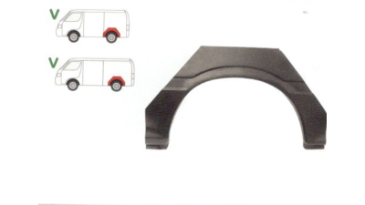 Segment reparatie aripa spate Toyota Hiace, 1989-1995 Partea Stanga, Spate,
