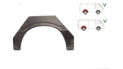 Segment reparatie aripa spate Toyota Hiace, 1989-1995 Partea Dreapta, Spate,
