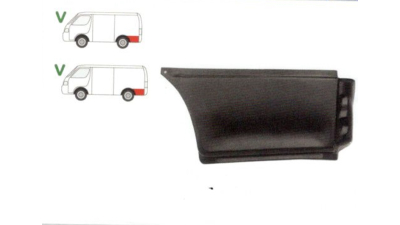 Colt panou spate Toyota Hi-Ace (Lh102/Lh108) 1989-1995 , partea Spate Stanga, Lungime 775mm; Inaltime 358mm, 