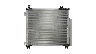 Condensator climatizare Toyota IQ, 10.2008-, motor 1.0, 50 kw; 1.33, 72 kw benzina, cutie manuala/CVT, full aluminiu brazat, 450(420)x387(375)x16 mm, cu uscator si filtru integrat
