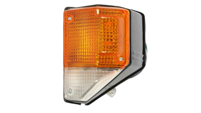 Lampa semnalizare fata cu lumina parcare Toyota Land Cruiser (Fj40/Fj75/Fj62/Fj60), 01.1974-12.1991, Parte fata, are suport bec, 81520-69225, partea Stanga