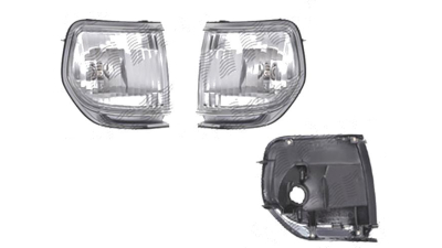 Lampa pozitie Toyota Land Cruiser (Fj80/Fj82), 01.1989-05.1996, fata, Stanga+Dreapta, W5W; transparent, silver; cu suport becuri; tuning, DEPO