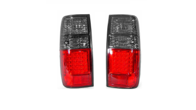 Set stopuri tuning TOYOTA LAND CRUISER (FJ80/FJ82), 01.1989-05.1996, Taiwan, partea stanga+dreapta, LED; rosu-alb, fumuriu; fara soclu bec ;