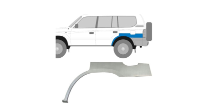 Segment exterior reparatie aripa spate Toyota Land Cruiser (Fj90), 06.1996-12.2002, spate, Stanga, 5 usi