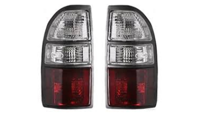 Stop spate lampa Toyota Land Cruiser (Fj90), 07.99-12.02, spate, fara omologare, cu fascicul de cabluri, rosu-alb, tuning,, Stanga , Dreapta