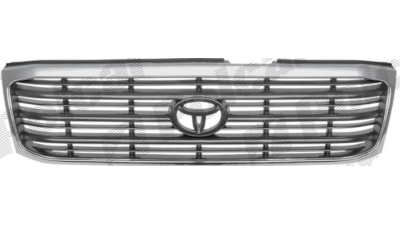 Grila radiator Toyota Land Cruiser (Fj100), 01.1998-11.2007, crom/negru, 5211160310, 817905