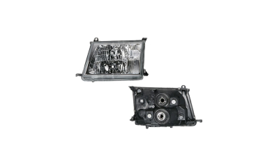 Far Toyota Land Cruiser (FJ100) 01.1998-04.2005 DEPO partea Stanga, tip bec HB3+HB4 manual, cu lentile din sticla