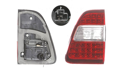 Stop spate lampa Toyota Land Cruiser (Fj100), 05.2005-11.2007, spate, Dreapta, partea interioara; LED; cu suport becuri; fara omologare, DEPO
