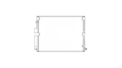 Condensator climatizare Toyota Land Cruiser (J100), 11.1998-08.2002, motor 4.7 V8, 170 kw benzina, cutie automata, full aluminiu brazat, 615 (570)x465 (445)x16 mm, cu uscator si filtru integrat; 1 zona de AC