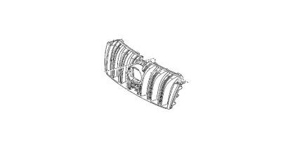 Grila masca radiator Toyota Land Cruiser (Fj150), 2012-12.2013, Fata, cromat/negru, Aftermarket