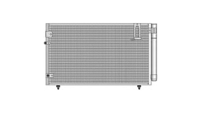 Condensator climatizare Toyota Avensis Verso, 08.2001-11.2009, motor 2.0, 110 kw benzina, 2.0 D-4D, 85 kw diesel, full aluminiu brazat, 745(710)x390(370)x16 mm, cu uscator si filtru integrat