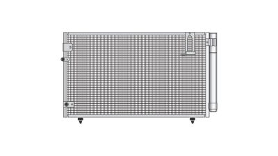 Condensator climatizare Toyota Avensis Verso, 08.2001-11.2009, motor 2.0, 110 kw benzina, 2.0 D-4D, 85 kw diesel, full aluminiu brazat, 745(710)x390(370)x16 mm, cu uscator si filtru integrat