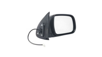 Oglinda usa exterioara Toyota Hilux (N70), 01.2005-01.2012, partea Dreapta, reglare electrica; acoperire textil; sticla convexa; geam cromat; 6 gauri / 3 pini, Aftermarket