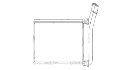 Radiator Incalzire Toyota Hilux, 07.2005-2015, motor 2.5 D-4D, 3.0 D-4D, diesel, aluminiu brazat/aluminiu, 154x202x20 mm, 